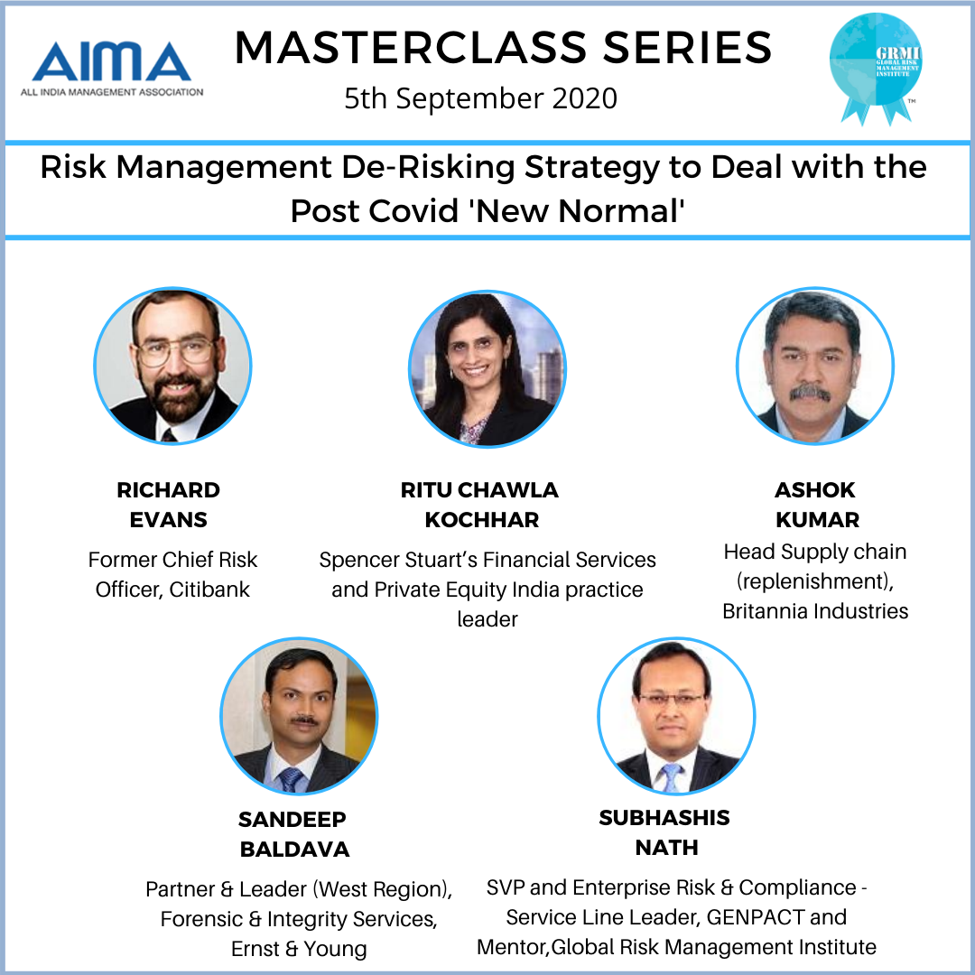 Risk Masterclass with AIMA: 5th Sept 2020 Cover