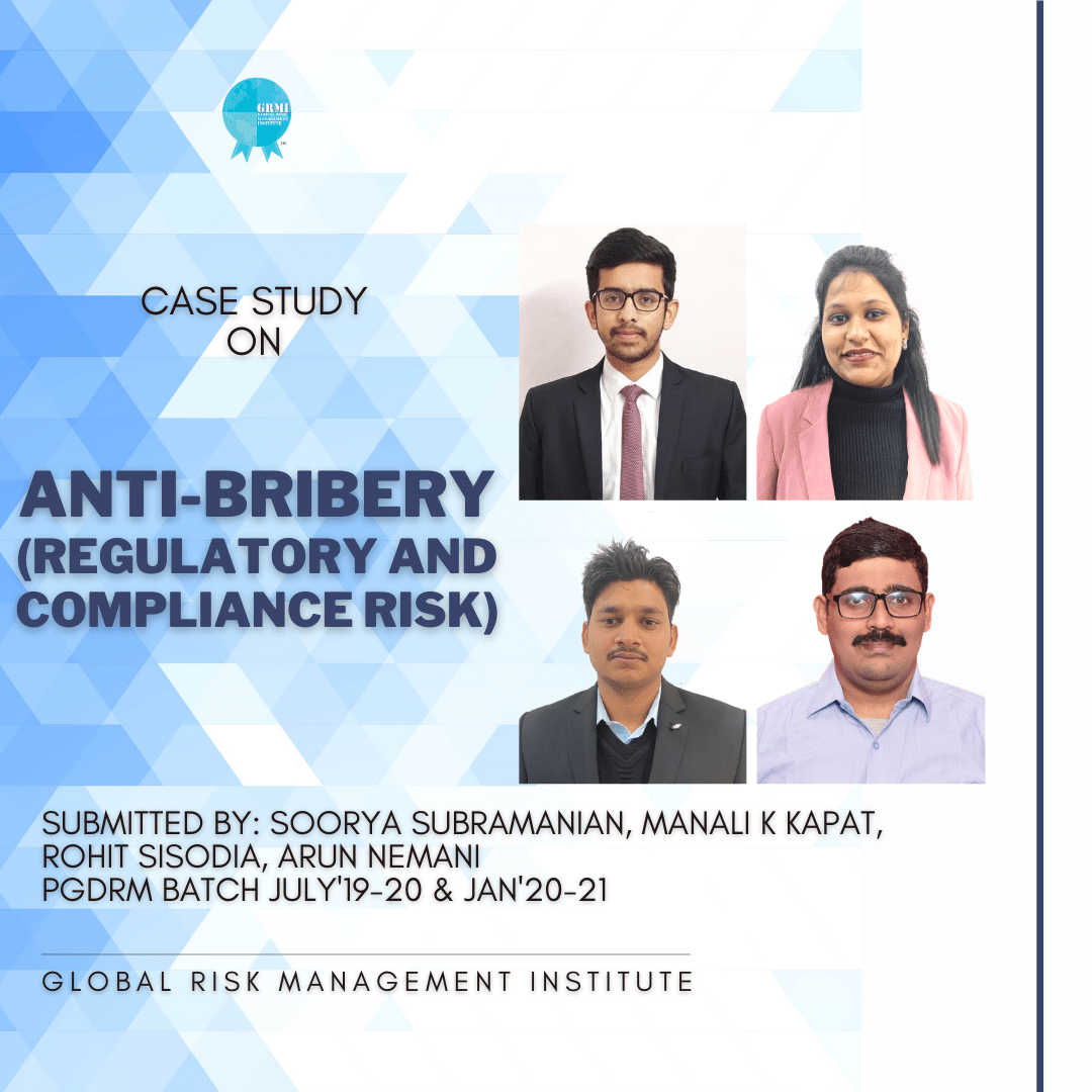 Case Study | Title: Anti-Bribery (Regulatory and Compliance Risk) Cover