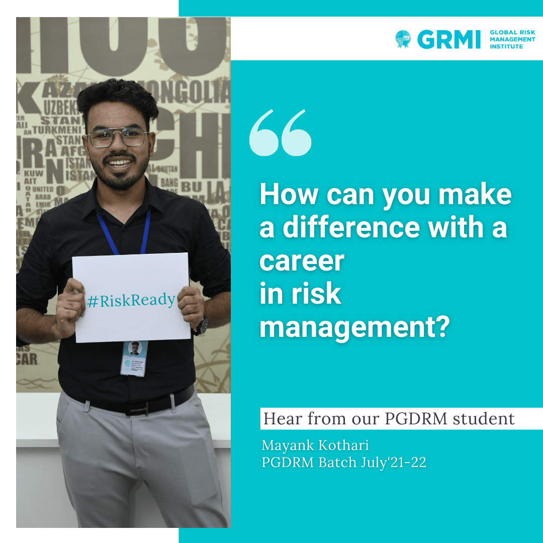 How can you make a difference with a career in Risk Management - Mayank Kothari Cover