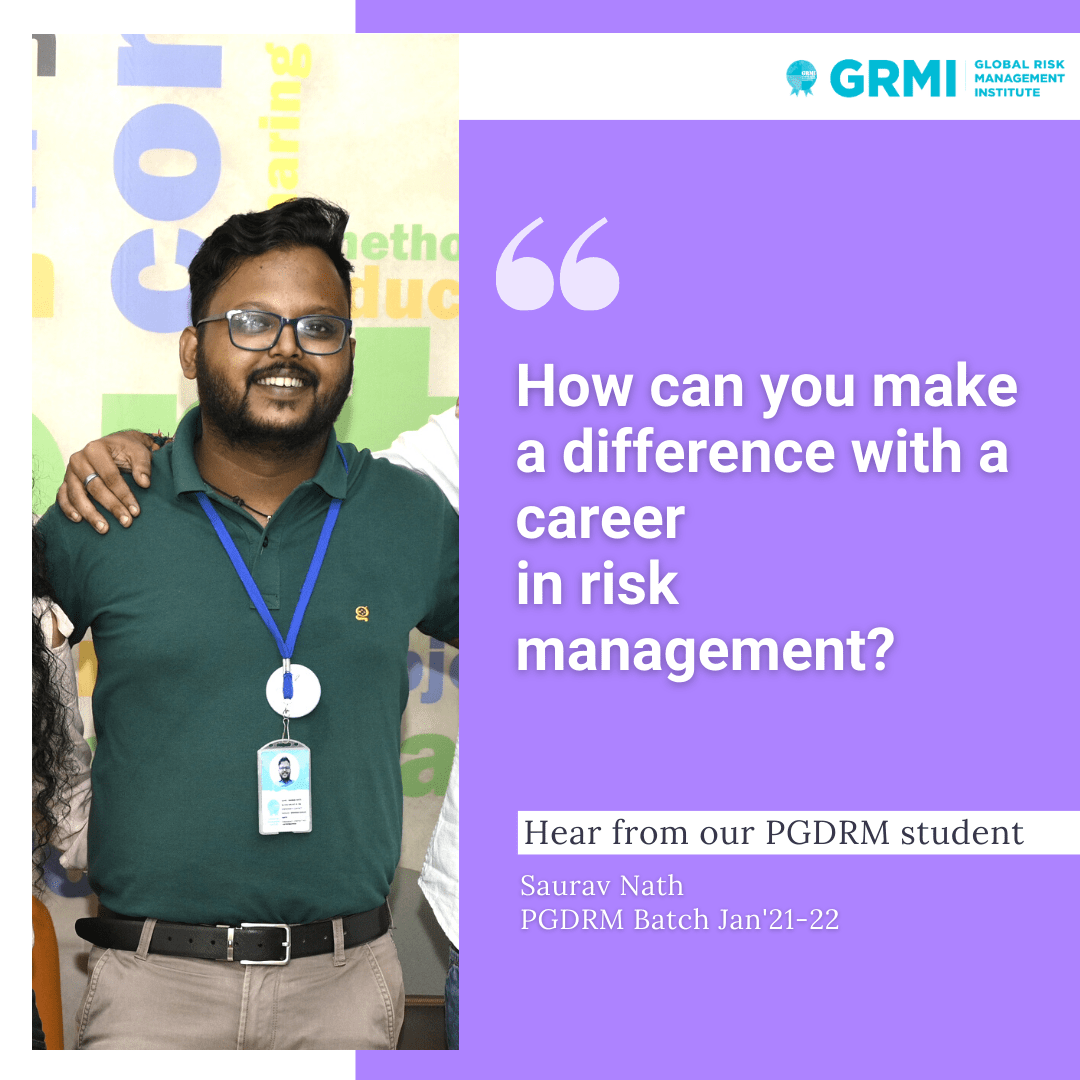 How can you make a difference with a career in Risk Management - Saurav Nath Cover