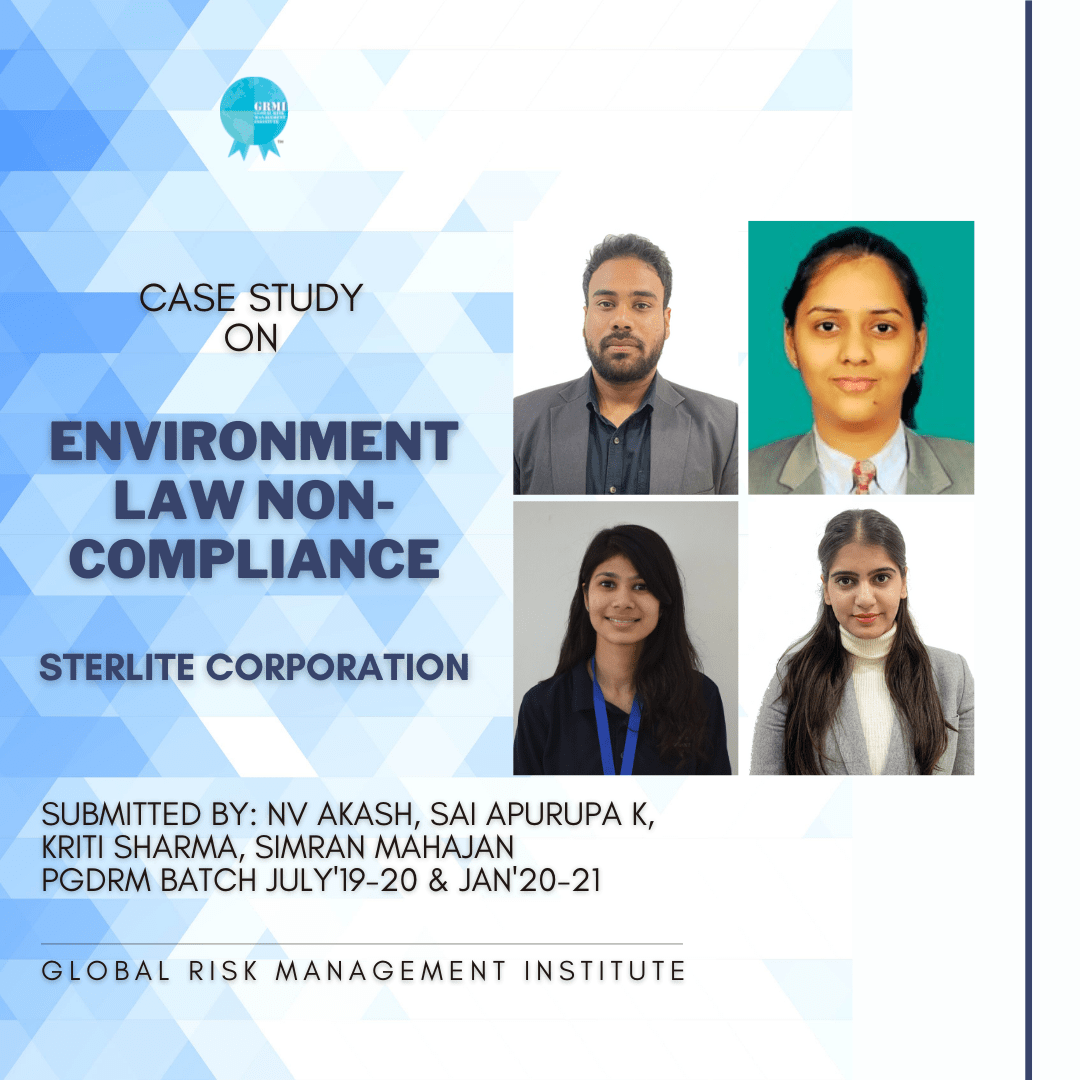 Case study on Environment Law non-compliance by Sterlite Corporation Cover