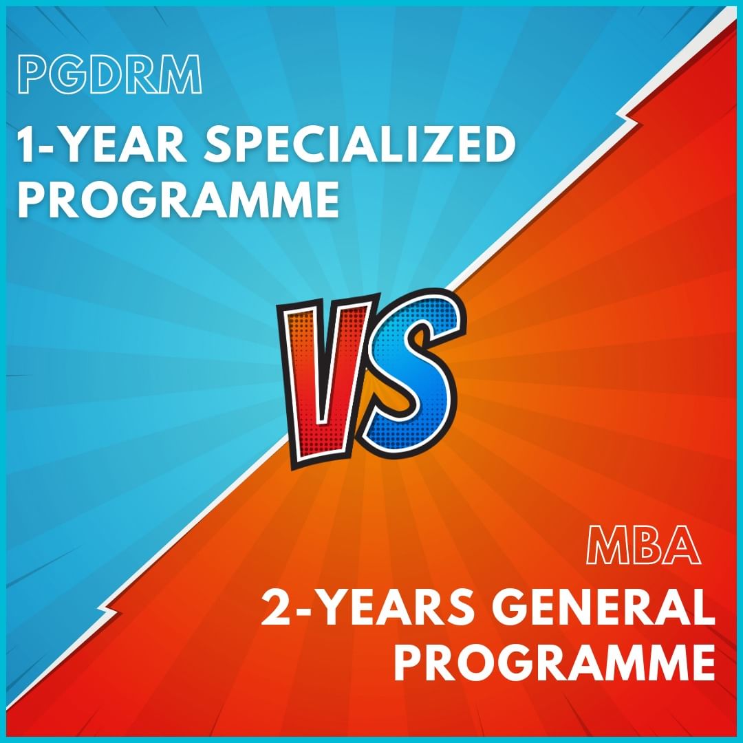 1 Year Specialized Programme PGDRM vs MBA