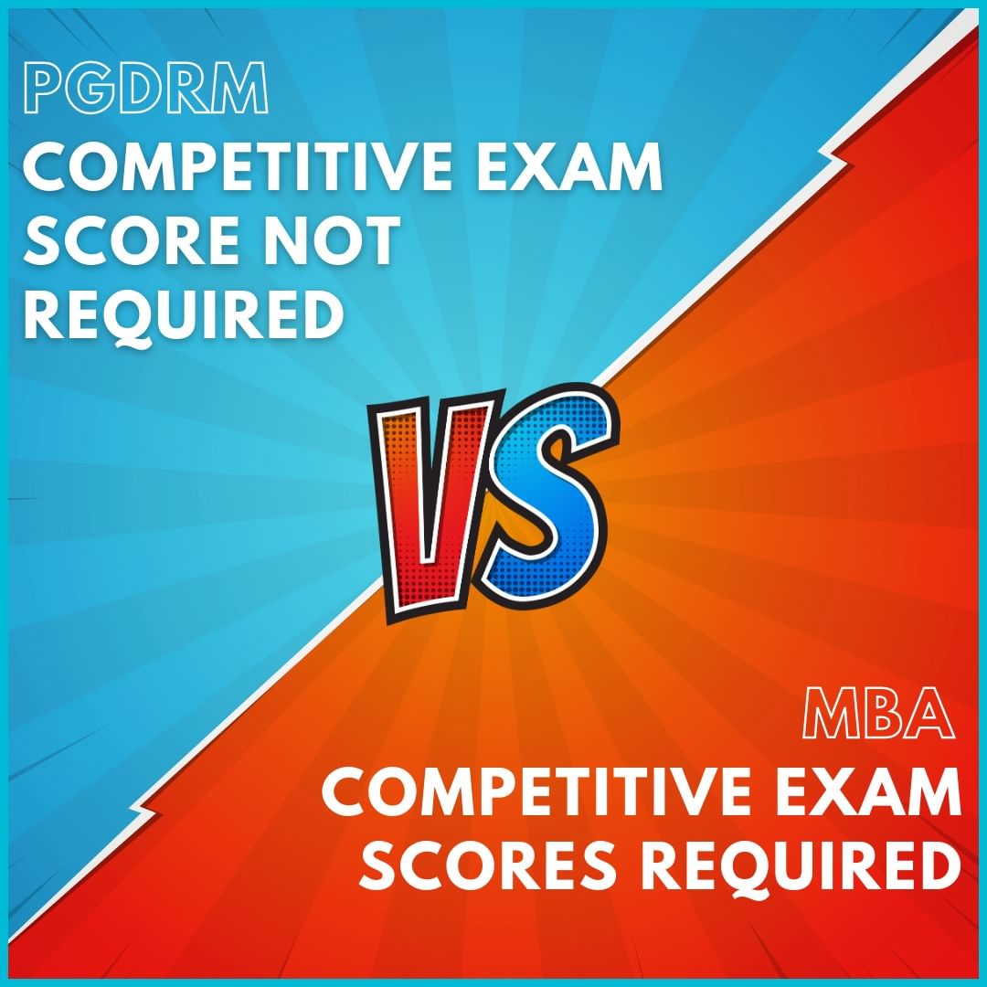 PGDRM vs MBA : Competetive Exam Features