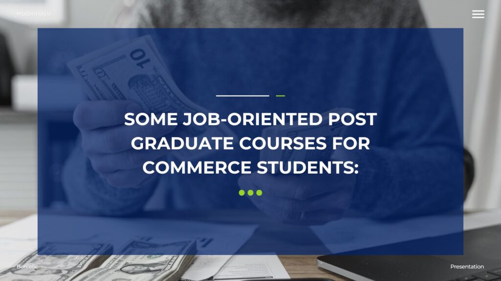 post graduate courses for commerce