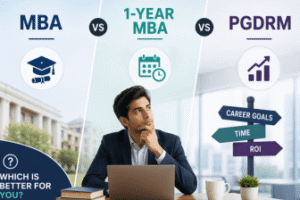 MBA vs 1-Year MBA vs PGDRM